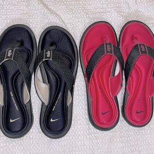 Nike Flip Flops (SOLD TOGETHER)
